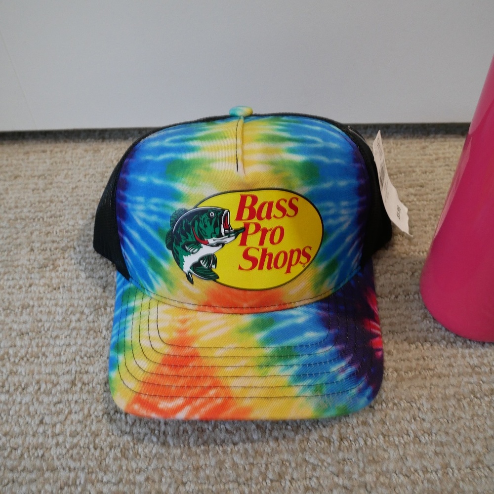 Bass Pro Shop Tye-Dye Snapback NWT / Klean Kanteen Water Bottle (2-Pack)~ - Picture 2 of 5
